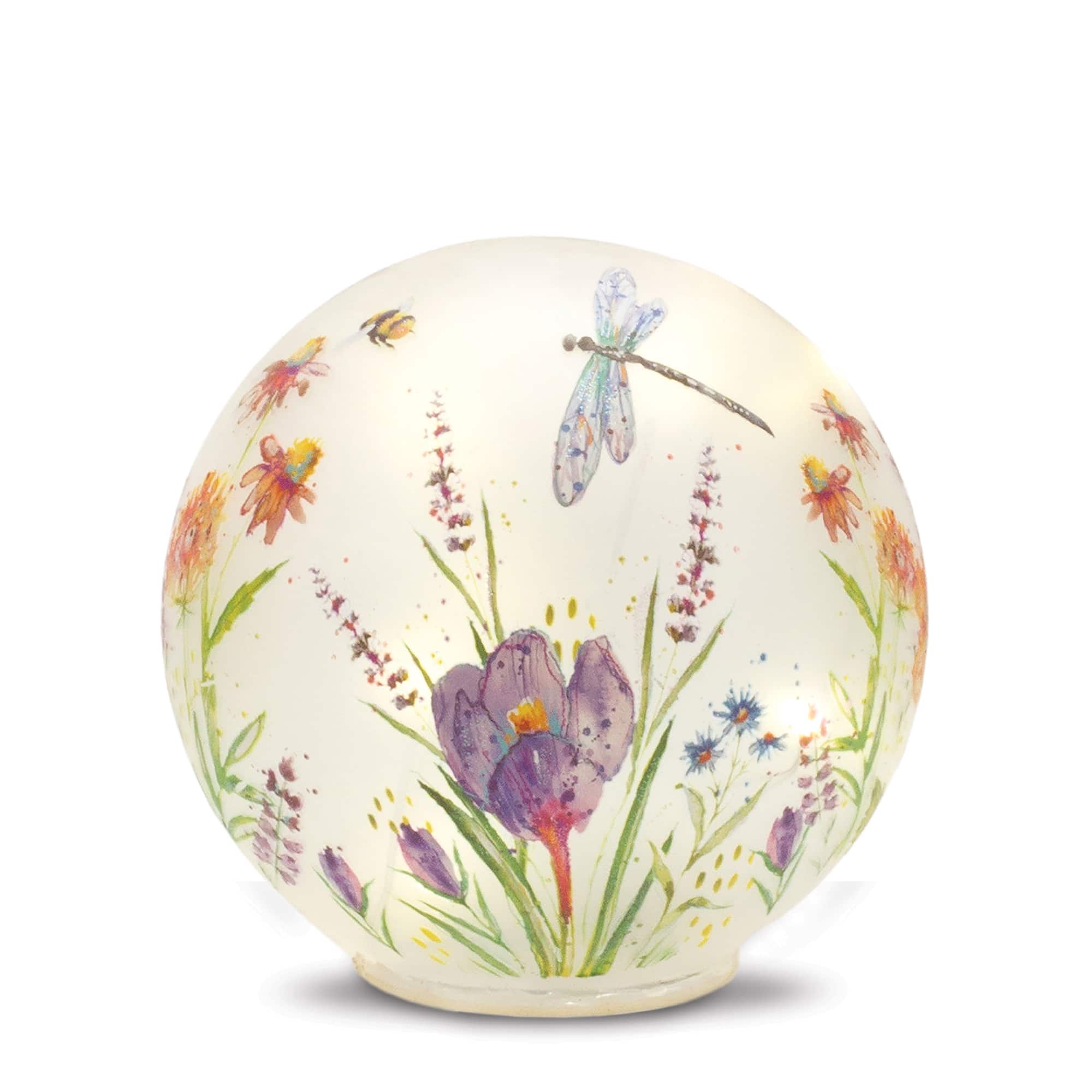 LED Floral Dragonfly Orb Set